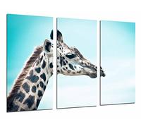 Cuadros Camara Tableau Moderne Photographique, Impression sur Bois, Animal Décoration Nature Girafe, Ciel Bleu, 97 x 62 cm, ref. 26894