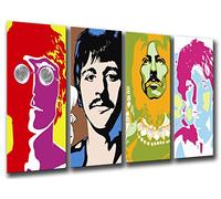 Cuadros Camara Tableau Moderne Photographique, Impression sur Bois, Beatles, John Lennon, Paul Mccartney, 131 x 62 cm, ref. 26097