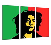 Cuadros Camara Tableau Moderne Photographique, Impression sur Bois, Bob Marley, Musique Reaggie, Légendes, 97 x 62 cm, ref. 26530
