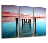 Cuadros Camara Tableau Moderne Photographique, Impression sur Bois, Derwentwater Lake Sunset, 97 x 62 cm, ref. 26024