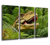 Cuadros Camara Tableau Moderne Photographique, Impression sur Bois, Dinosaures, T-Rex, 97 x 62 cm, ref. 26132