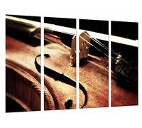 Cuadros Camara Tableau Moderne Photographique, Impression sur Bois, Instrument de Musique pour Violon, 131 x 62 cm, ref. 26767