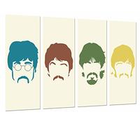 Cuadros Camara Tableau Moderne Photographique, Impression sur Bois, Les Beatles, John Lennon, Paul Mccartney, Célèbre, Musique, 131 x 62 cm, ref. 26657