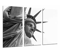 Cuadros Camara Tableau Moderne Photographique, Impression sur Bois, New York City, Statue de la Liberté, Face Stone, 97 x 62 cm, ref. 26935