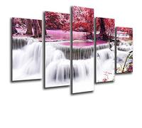 Cuadros Camara Tableau Moderne Photographique, Impression sur Bois, Paysage Cascade Rio Naturaleza, 165 x 62 cm, ref. 26247