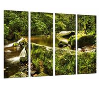 Cuadros Camara Tableau Moderne Photographique, Impression sur bois, Paysage naturel Rio et Bosque Verde, 131 x 62 cm, ref. 26866