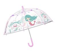 Cuatrogotas Parapluie enfant transparent sirène bordures réfléchissantes 64 Multicolore