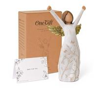 Cuayaes Courage Angel Figurines Cadeaux de guérison pour femme, félicitations, nouveaux départs, cadeaux de survivants du cancer pour femmes patientes chimio exprime encouragement, soutien, force