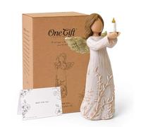 Cuayaes Espoir Ange Cadeaux D'encouragement pour Les Femmes, Figurines d'ange de Guérison pour la Décoration de la Maison, Ange Gardien Exprime Le Courage, Le Soutien, la Force