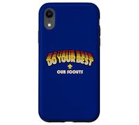 Cub Scouts Do Your Best! Retro 80's Arcade Style Scouting Coque pour iPhone XR