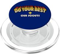 Cub Scouts Do Your Best! Retro 80's Arcade Style Scouting PopSockets PopGrip pour MagSafe