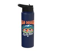 Cub Scouts: It's In Tents! Funny Camping & Outdoor Scouting Stainless Steel Insulated Water Bottle