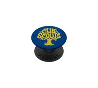 Cub Scouts Tree Art Outdoors Nature Distressed Graphic PopSockets PopGrip Adhésif