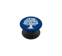 Cub Scouts Tree Art Outdoors Nature Distressed Graphic PopSockets PopGrip Adhésif