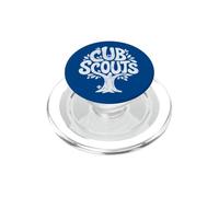 Cub Scouts Tree Art Outdoors Nature Distressed Graphic PopSockets PopGrip pour MagSafe