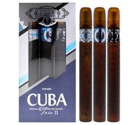 Cuba Cuba Trio 2 For Men 3 Pc Gift Set 1.17oz Cuba Winner EDT Spray, 1.17oz Cuba Shadow EDT Spray, 1.17oz Cuba Prestige Black EDT Spray