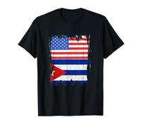 Cuba Cuban Roots USA America Cuban Pride Drapeau cubain T-Shirt