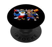 Cuba Drapeau de l'Espagne Fier héritage Espagnol cubaine PopSockets PopGrip Adhésif