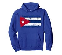 Cuba Drapeau | Hommes Femmes Enfants Cuba Sweat à Capuche, Unisexe pour Adultes, Bleu Royal, XL