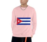 Cuba Drapeau Patriotique Cuba Drapeau Graphique Sweatshirt À Capuche Homme Sweatshirt Col Rond pour Usage Quotidien Activités De Loisirs Plein Air Pique-Niques