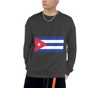 Cuba Drapeau Patriotique Cuba Drapeau Graphique Sweatshirt À Capuche Homme Sweatshirt Col Rond pour Usage Quotidien Activités De Loisirs Plein Air Pique-Niques