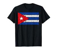 Cuba Flag Made of Coffee Beans T-Shirt