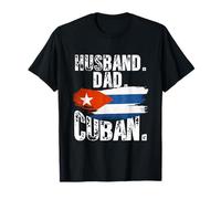 Cuba Flag Pride DNA Cuban Husband Dad Love Proud Fathers Day T-Shirt
