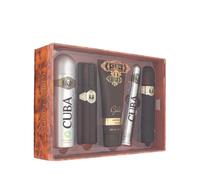 Cuba Gold Edt 100 Ml + Edt 35 Ml + Aftershave 100 Ml + B/Spray 200 Ml + S/Gel 200 Ml Set Regalo