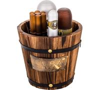 Cuba Gold Set cadeau 4 pièces avec seau en bois Eau de Toilette Parfum pour homme EdT 100ml + EdT 35ml - After Shave 100ml - Body Spray 200ml