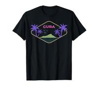 Cuba Île Palmiers Caraïbes Vacances à La Havane Souvenir T-Shirt