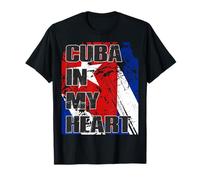 Cuba in My Heart - Drapeau cubain T-Shirt