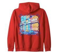 Cuba La Havane Voitures Classiques Style Colonial Souvenir Sweat à Capuche