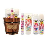 Cuba La Vida de Cuba pour femme - Coffret cadeau 4 pi ces 3,3 oz EDP Spray 1,17 oz EDP Spray 6,6 oz Body Spray 6,6 oz Body Lotion