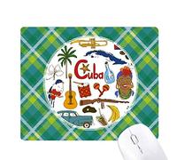 cuba landscap animaux drapeau national réseaux verte grille pixel tapis de souris