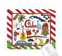 cuba landscap animaux drapeau national tapis de souris canne de noël du tapis.