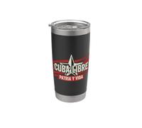 Cuba Libre Patria y Vida Étoile vintage vieilli Gobelet isotherme en acier inoxydable double paroi