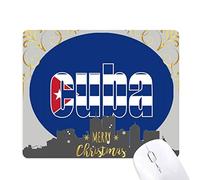 cuba pavillon nom pays la nuit de noël, tapis de souris en caoutchouc
