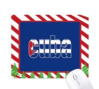 cuba pavillon nom pays tapis de souris canne de noël du tapis.