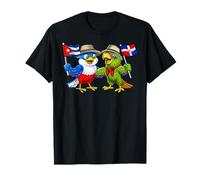 Cuba République Dominicaine Drapeau Fier héritage cubain T-Shirt