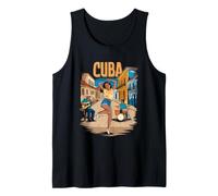 Cuba Robe T-Shirt Fille Cubaine Fleurs Tropicales Héritage Débardeur