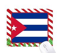 cuba, symbole du drapeau national de l'amérique du nord pays marque modèle tapis de souris canne de noël du tapis.