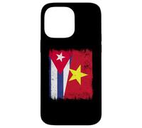 Cuba Vietnam Demi Drapeau cubain Vietnamien Histoire Coque pour iPhone 14 Pro Max