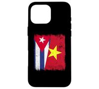 Cuba Vietnam Demi Drapeau cubain Vietnamien Histoire Coque pour iPhone 16 Pro Max