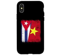 Cuba Vietnam Demi Drapeau cubain Vietnamien Histoire Coque pour iPhone X/XS