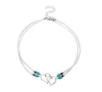 Cubahop Plage Été Turquoise Perles Choker Collier/Taille Chaîne/Chaîne de cheville pour les Femmes, Taglia unica, Métal, Turquoise