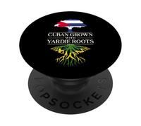Cubain cultivé avec des Racines de Yardie Cuba Jamaïque Cuba Jamaïque PopSockets PopGrip Adhésif