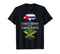 Cubain cultivé avec des Racines de Yardie Cuba Jamaïque Cuba Jamaïque T-Shirt