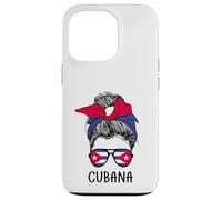Cuban Cubana Girl Cuban Heritage Cuba Flag Coque pour iPhone 13 Pro