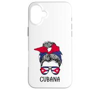 Cuban Cubana Girl Cuban Heritage Cuba Flag Coque pour iPhone 16 Plus