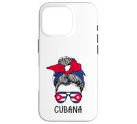 Cuban Cubana Girl Cuban Heritage Cuba Flag Coque pour iPhone 16 Pro